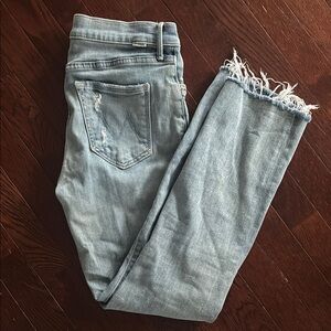 Light Blue Distressed Women's Jeans
